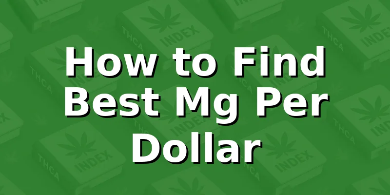 How to Find Best Mg Per Dollar