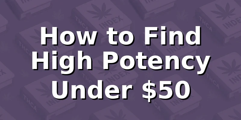 How to Find High Potency Under $50